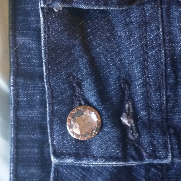 Costly girl size 11 blingy jeans with animal print! - Picture 6 of 6